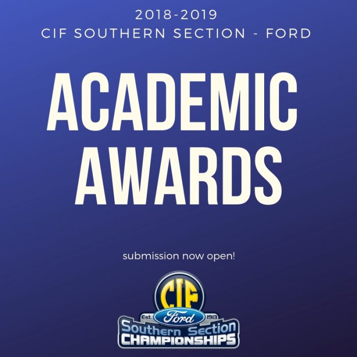 2018-2019 CIF-SS FORD Academic Awards