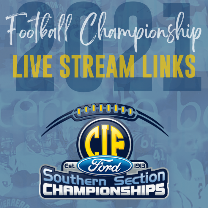 CIF-SS FORD Football Championship Live Stream Links