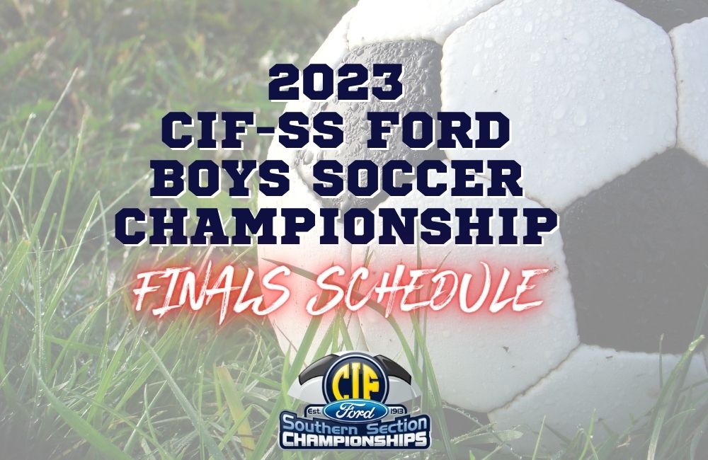 2023 Boys Soccer Championship Finals Schedule
