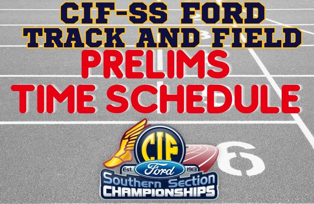 Time Schedule – Track Divisional Preliminaries – Saturday, May 4, 2024