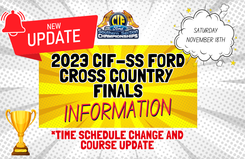 CIF‐SS Cross Country Finals Changed to Mt. San Antonio College Rain Course