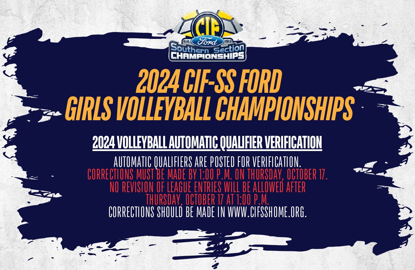 2024 CIFSS Ford Girls Volleyball Championships Automatic Qualifier