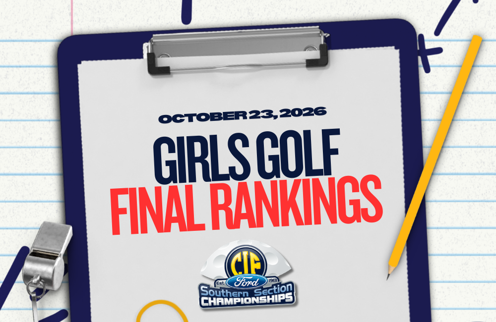 2026 Girls Golf Final Team Rankings/Tournament Entries
