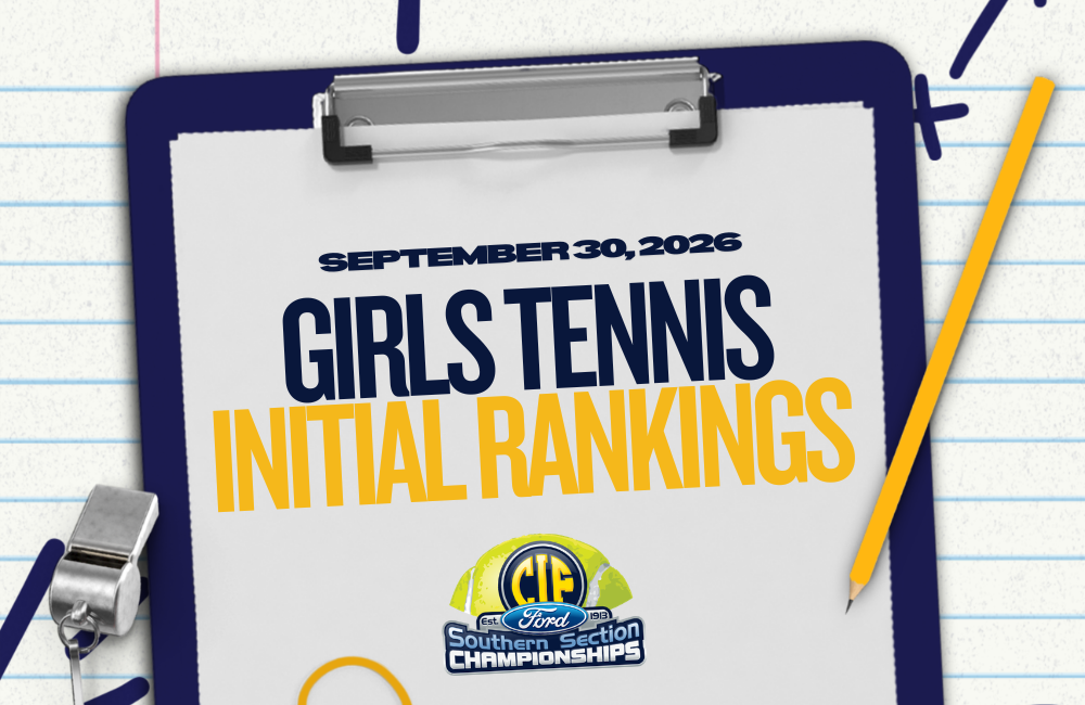 2026 Girls Tennis Playoff Ranking #1 – 09/30/2026