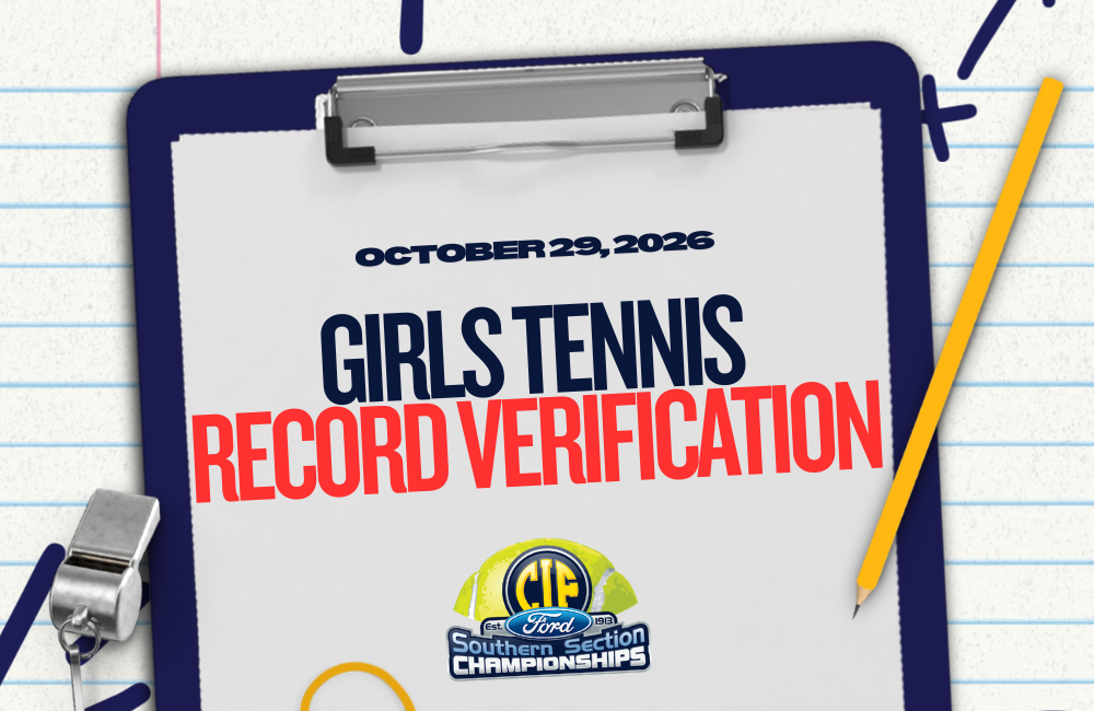 2026 Girls Tennis Record Verification